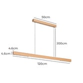 Braxton Home Rex Beech Wood LED Pendant Light