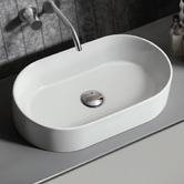 Braxton Home Cove 525mm Gloss White Ceramic Above Counter Basin