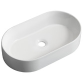 Braxton Home Cove 525mm Gloss White Ceramic Above Counter Basin