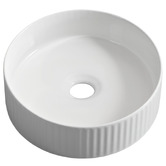 Braxton Home Cove 360mm Gloss White Ceramic Above Counter Basin
