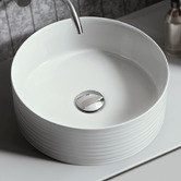 Braxton Home Cove 365mm Gloss White Ceramic Above Counter Basin