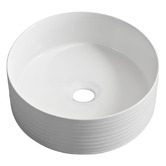 Braxton Home Cove 365mm Gloss White Ceramic Above Counter Basin