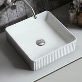 Braxton Home Cove 415mm Gloss White Ceramic Above Counter Basin