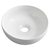 Braxton Home Cove 320mm Gloss White Ceramic Above Counter Basin