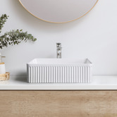 Braxton Home Cove 415mm Gloss White Ceramic Above Counter Basin