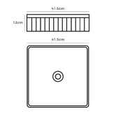 Braxton Home Cove 415mm Gloss White Ceramic Above Counter Basin