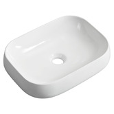 Braxton Home Cove 610mm Gloss White Ceramic Above Counter Basin