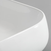 Braxton Home Cove 610mm Gloss White Ceramic Above Counter Basin