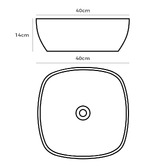 Braxton Home Cove 400mm Matte Ceramic Above Counter Basin