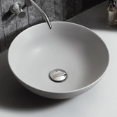 Braxton Home Cove 400mm Round Matte Ceramic Above Counter Basin
