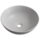 Braxton Home Cove 400mm Round Matte Ceramic Above Counter Basin