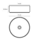 Braxton Home Cove 410mm Matte Ceramic Above Counter Basin