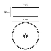 Braxton Home Cove 410mm Matte Ceramic Above Counter Basin