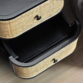 Braxton Home Francia Rattan Bedside Table