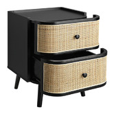 Braxton Home Francia Rattan Bedside Table