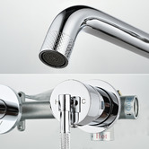 Braxton Home Lakshmi 180mm Bath/Basin Wall Mixer Set