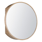 Braxton Home Zali 600mm Round Mirrored Shaving Cabinet