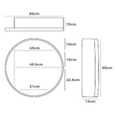 Braxton Home Zali 600mm Round Mirrored Shaving Cabinet
