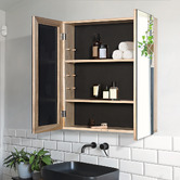 Braxton Home Zali 600mm Mirrored Shaving Cabinet