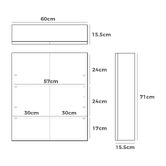 Braxton Home Zali 600mm Mirrored Shaving Cabinet