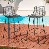 Braxton Home 75.5cm Aziel Outdoor Bar Stools