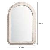 Braxton Home Aric Arched Boucle Wall Mirror
