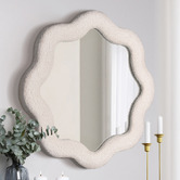 Braxton Home Ezri Boucle Wall Mirror