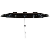 Braxton Home 4.6m Hiraiya Solar-Lighted Market Umbrella