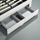 Braxton Home Turtledove Queen Bed Frame with 4 Drawers