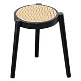 Braxton Home 45cm Ellis Rubberwood &amp; Rattan Bar Stools