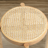 Braxton Home 45cm Blanche Rubberwood &amp; Rattan Bar Stools
