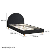 Braxton Home Akoni Pine Wood Bed Frame