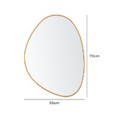 Braxton Home Wyatt Aluminium Wall Mirror