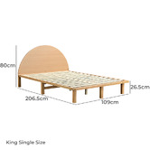 Braxton Home Hudson Pine Wood Bed Frame