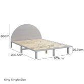 Braxton Home Hudson Pine Wood Bed Frame