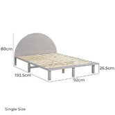 Braxton Home Hudson Pine Wood Bed Frame