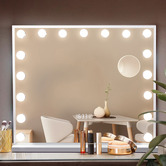 Braxton Home Salem 15 Bulbs Rectangular Vanity Mirror