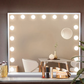 Braxton Home White Nia LED Make-Up Mirror