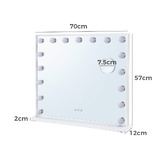 Braxton Home White Nia LED Make-Up Mirror