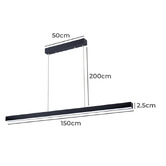 Braxton Home Elio 150cm Aluminium LED Linear Pendant Light
