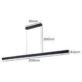 Braxton Home Wex 200cm LED Linear Pendant Light
