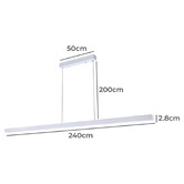 Braxton Home Kuro 240cm LED Linear Pendant Light