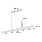 Braxton Home Monet 180cm Aluminium LED Linear Pendant Light