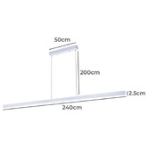 Braxton Home Elio 240cm LED Linear Pendant Light