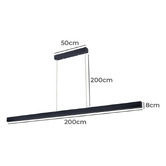 Braxton Home Wisp 200cm LED Linear Pendant Light