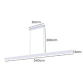 Braxton Home Wisp 240cm LED Linear Pendant Light
