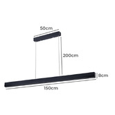 Braxton Home Wisp 150cm LED Linear Pendant Light