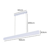 Braxton Home Monet 150cm Aluminium LED Linear Pendant Light