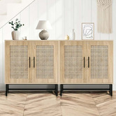 Braxton Home Rendra 2 Door Rattan Sideboard Buffets