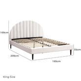 Braxton Home Braun Boucle Bed Frame